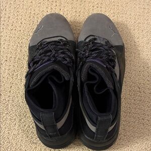 Puma Men's Charcoal and Black Sneakers. Size 10.